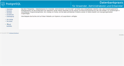 Desktop Screenshot of postgresql-buch.de
