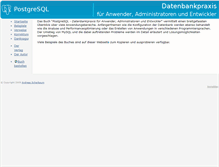 Tablet Screenshot of postgresql-buch.de